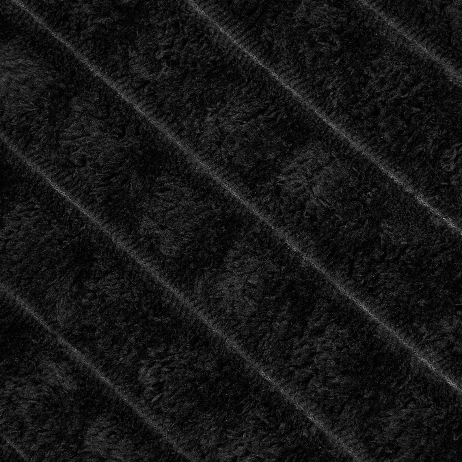 Takarók 6 pcs fekete 240 x 220 cm gyapjú