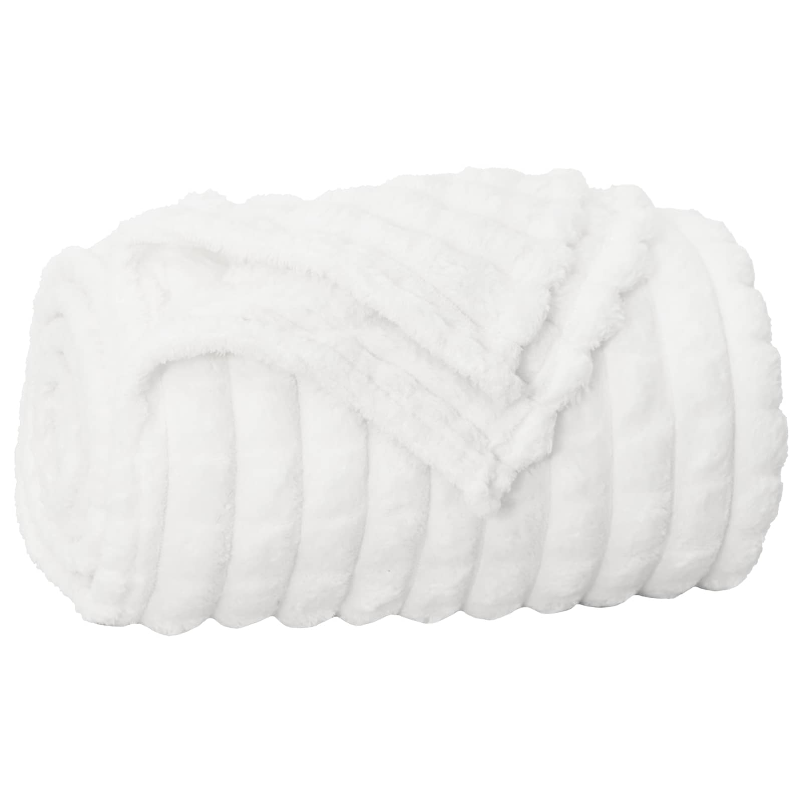 Takarók 6 pcs fehér 200 x 150 cm gyapjú