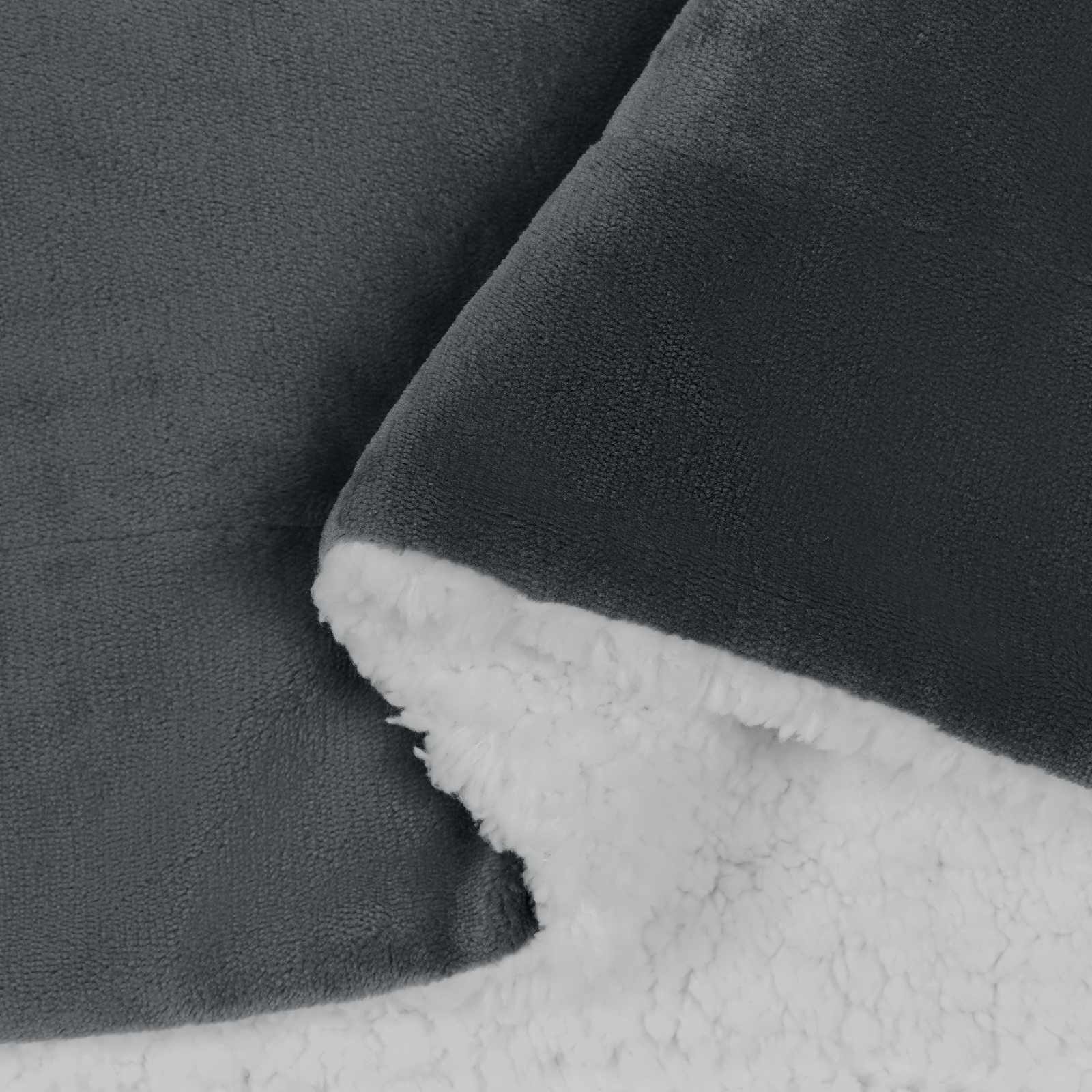 Dobós takaró sötétszürke 240 x 270 cm gyapjú