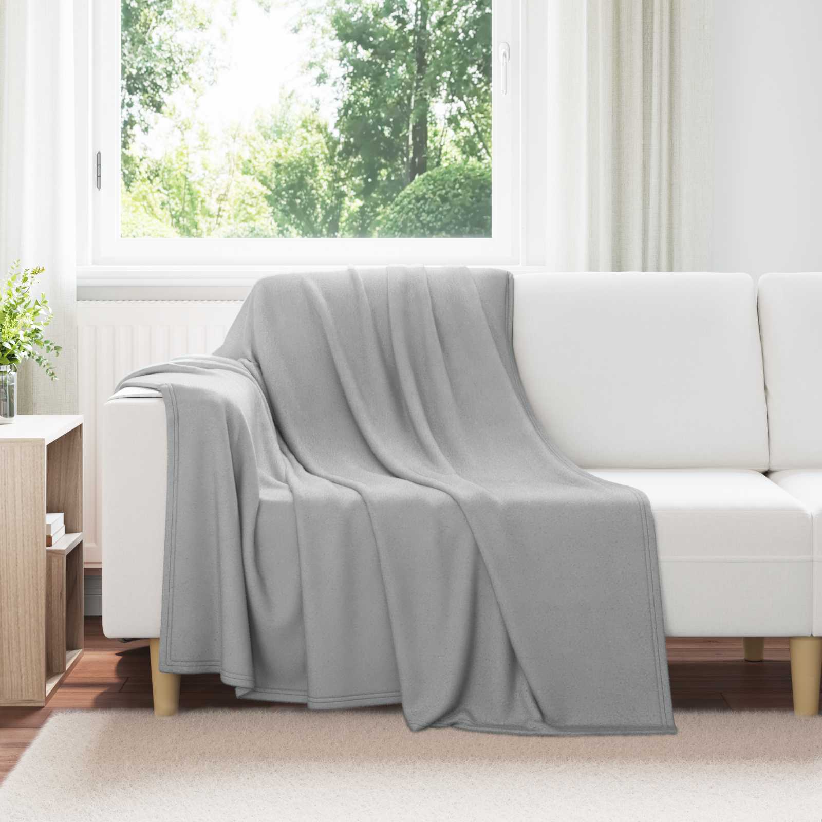 Takarók 24 pcs szürke 200 x 150 cm gyapjú
