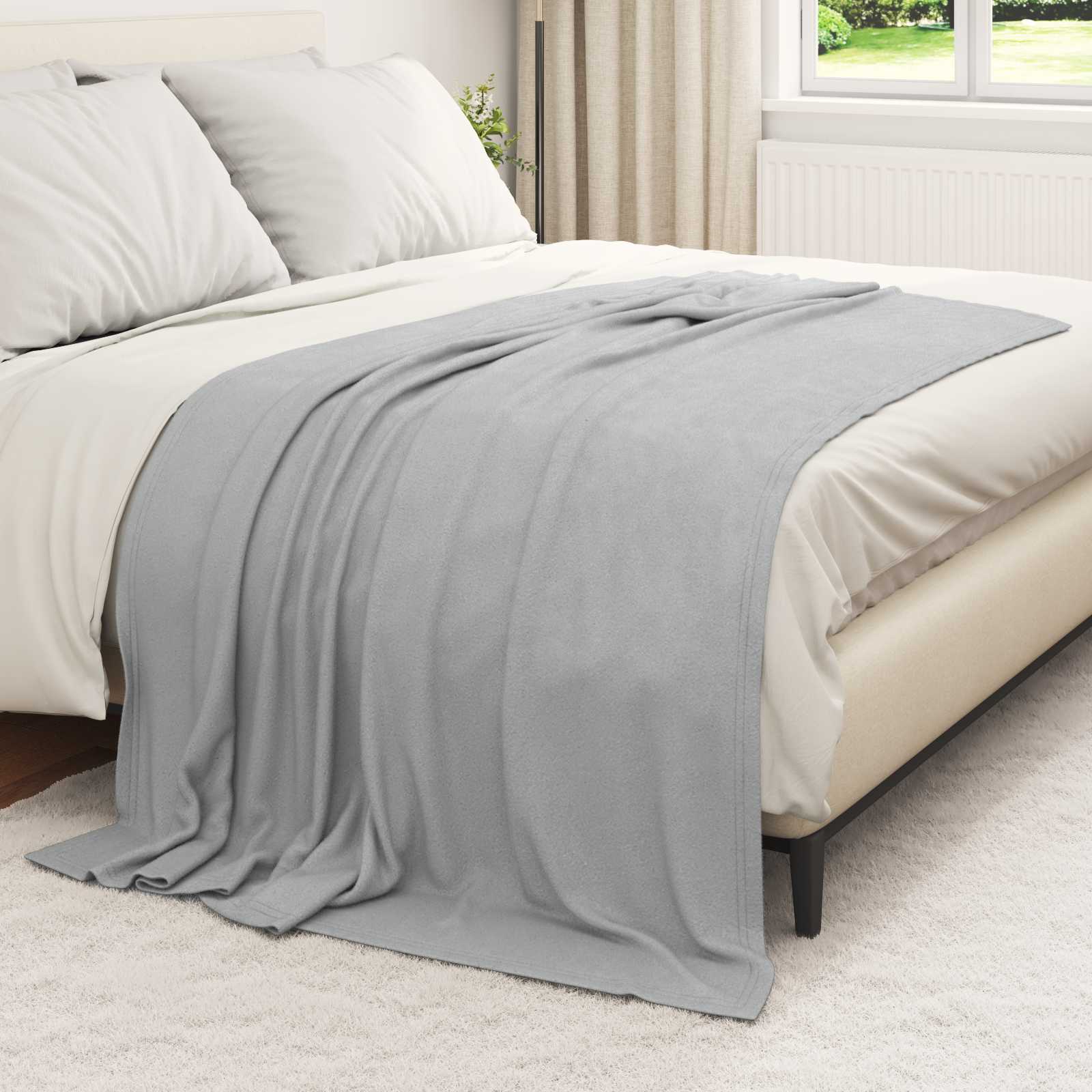 Takarók 24 pcs szürke 200 x 150 cm gyapjú