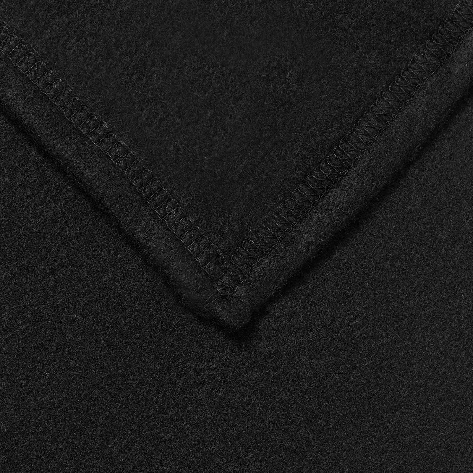 Takarók 24 pcs fekete 170 x 130 cm gyapjú