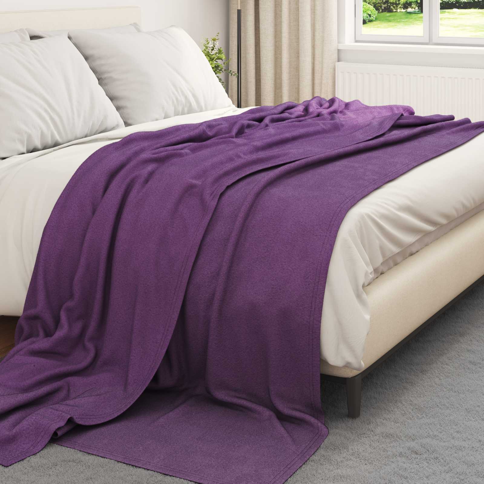Takarók 24 pcs lila 270 x 240 cm gyapjú
