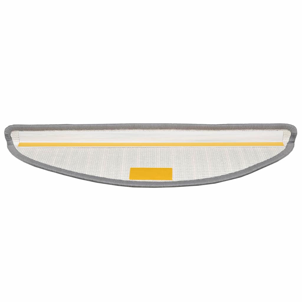 Öntapadós lépcsőszőnyegek 15 pcs szürke 56 x 17 x 3 cm