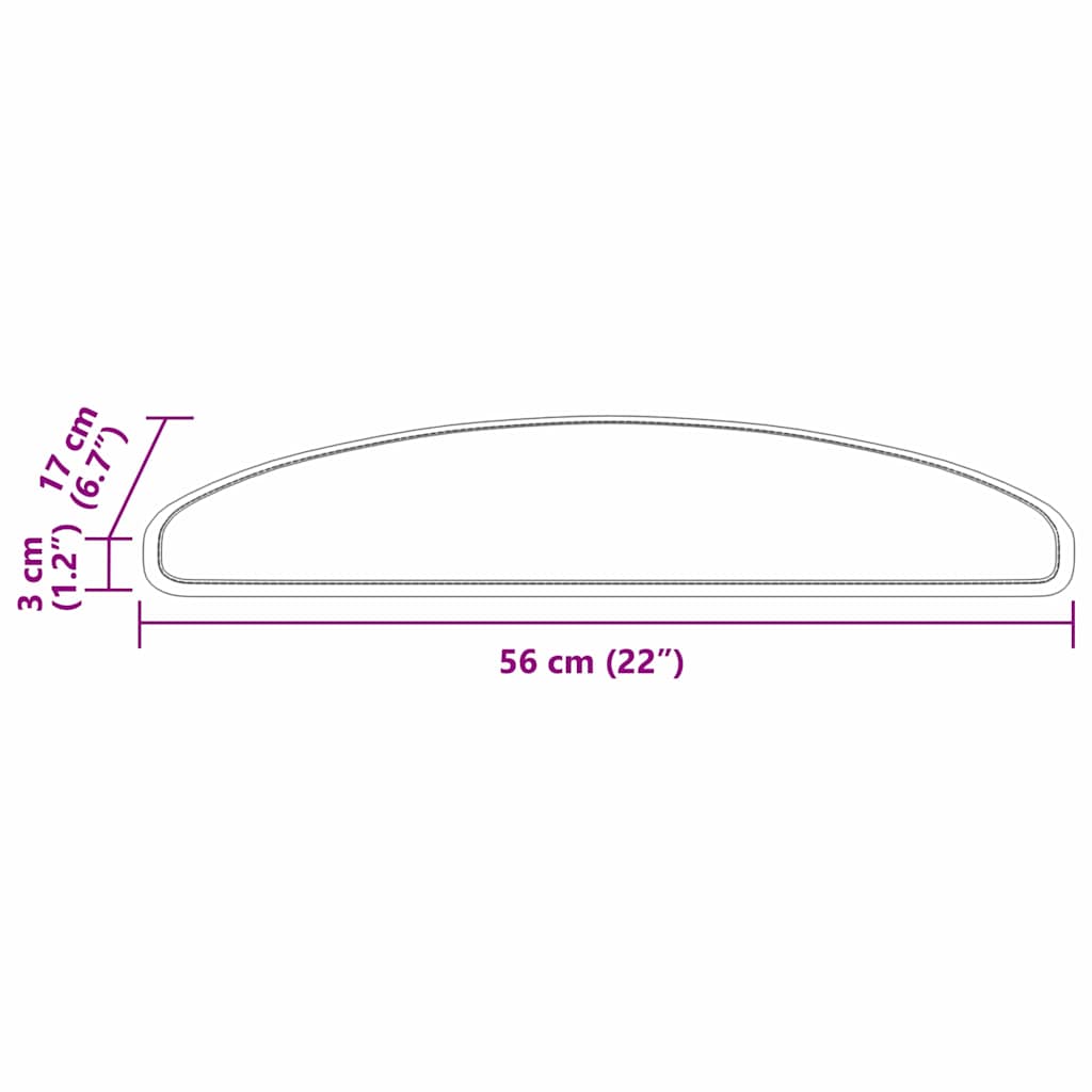 Öntapadós lépcsőszőnyegek 15 pcs szürke 56 x 17 x 3 cm
