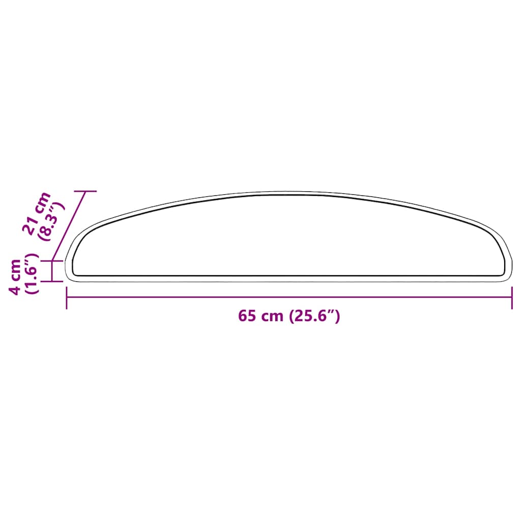 Öntapadós lépcsőszőnyegek 15 pcs barna 65 x 21 x 4 cm