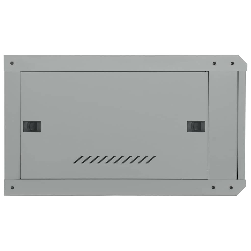 Hálózati szekrény tárolóval szürke 60 x 60 x 35 cm acél