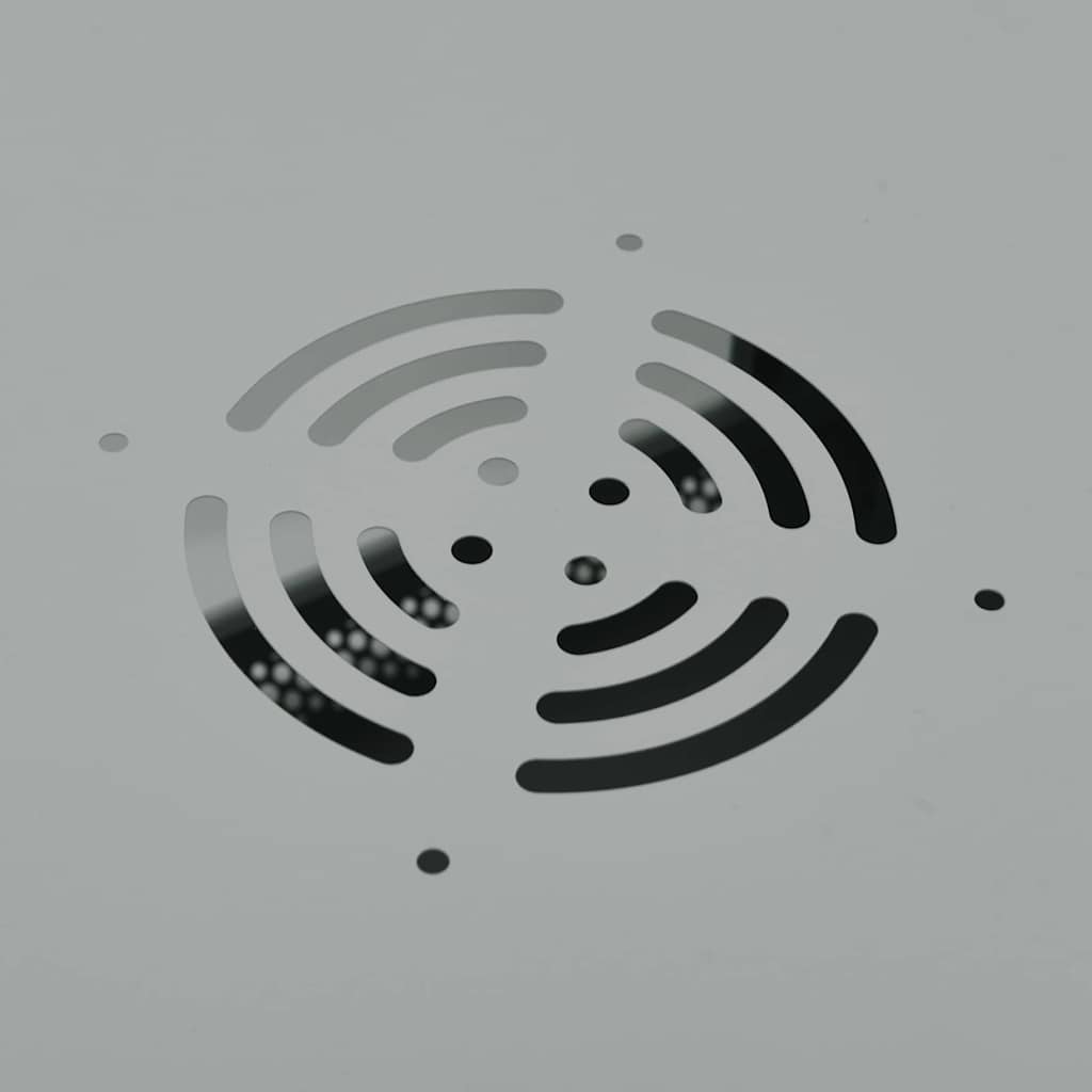 Hálózati szekrény tárolóval szürke 60 x 45 x 50 cm acél