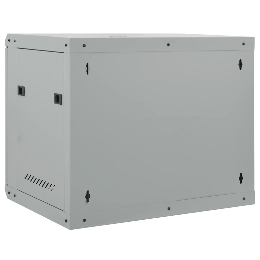 Hálózati szekrény tárolóval szürke 60 x 45 x 50 cm acél