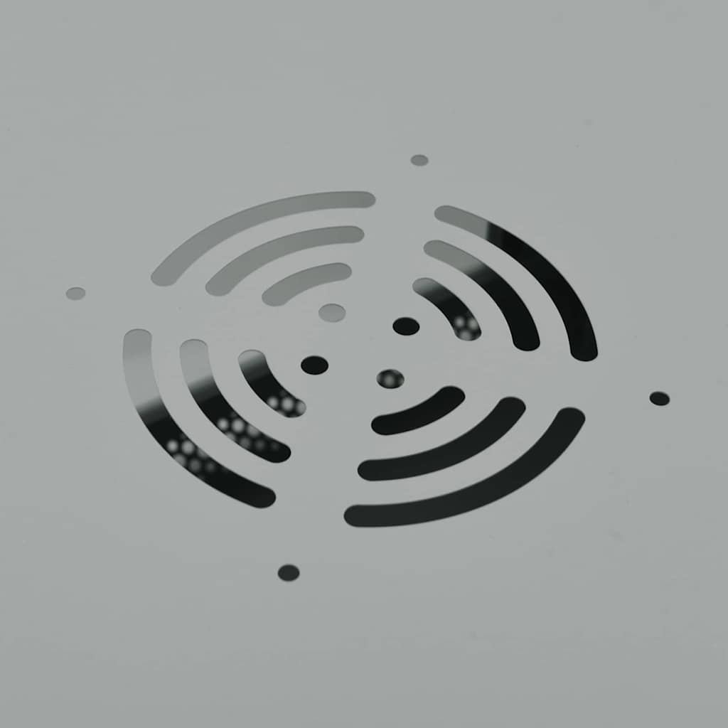 Hálózati szekrény tárolóval szürke 60 x 60 x 50 cm acél