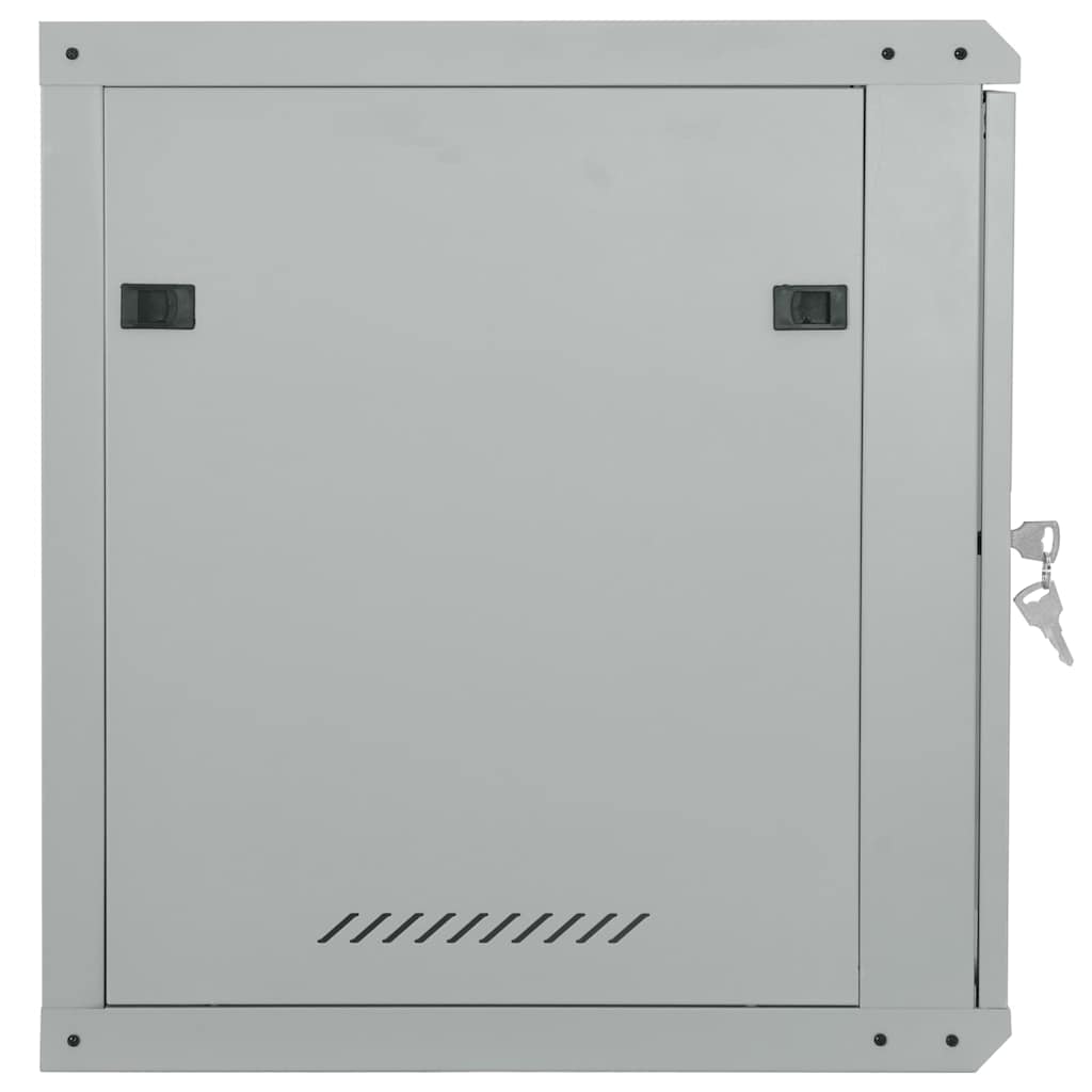 Hálózati szekrény tárolóval szürke 60 x 60 x 65 cm acél