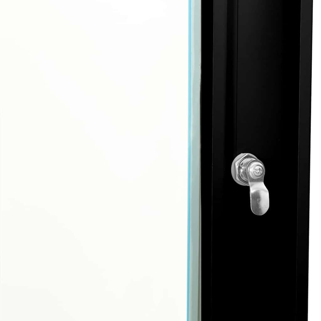 Hálózati szekrény tárolóval fekete 53 x 45 x 21 cm acél