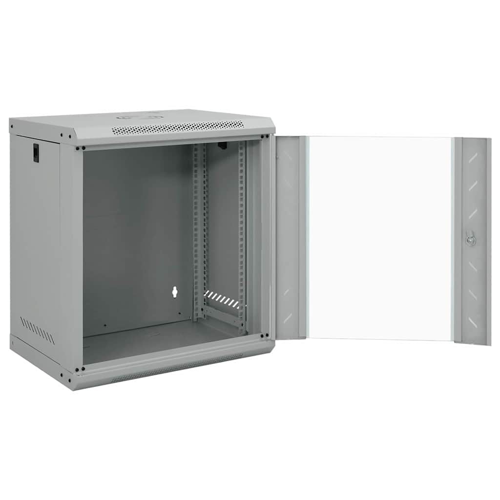 Hálózati szekrény tárolóval szürke 53 x 45 x 60 cm acél