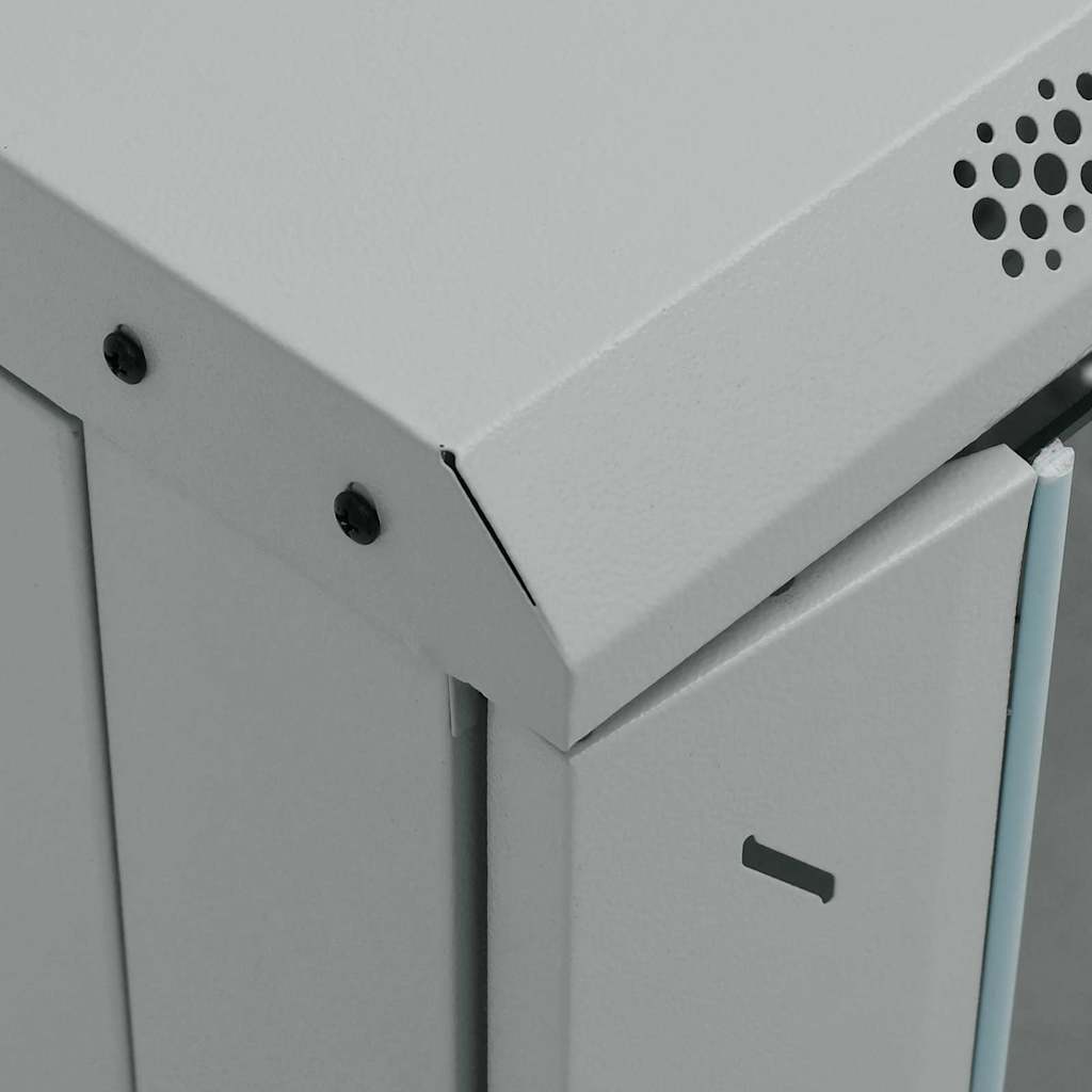 Hálózati szekrény tárolóval szürke 60 x 60 x 80 cm acél