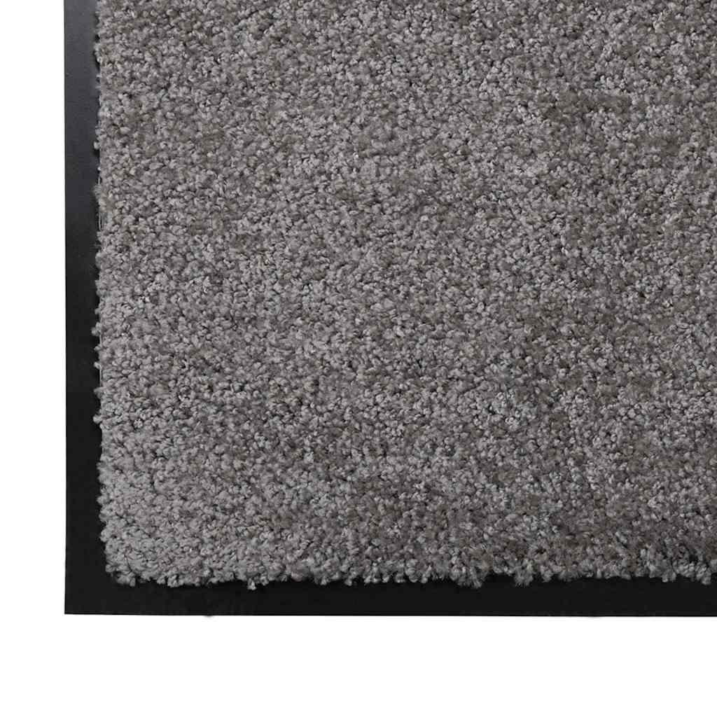 Ajtószőnyeg világosszürke 60 x 40 x 1.2 cm mackófleece