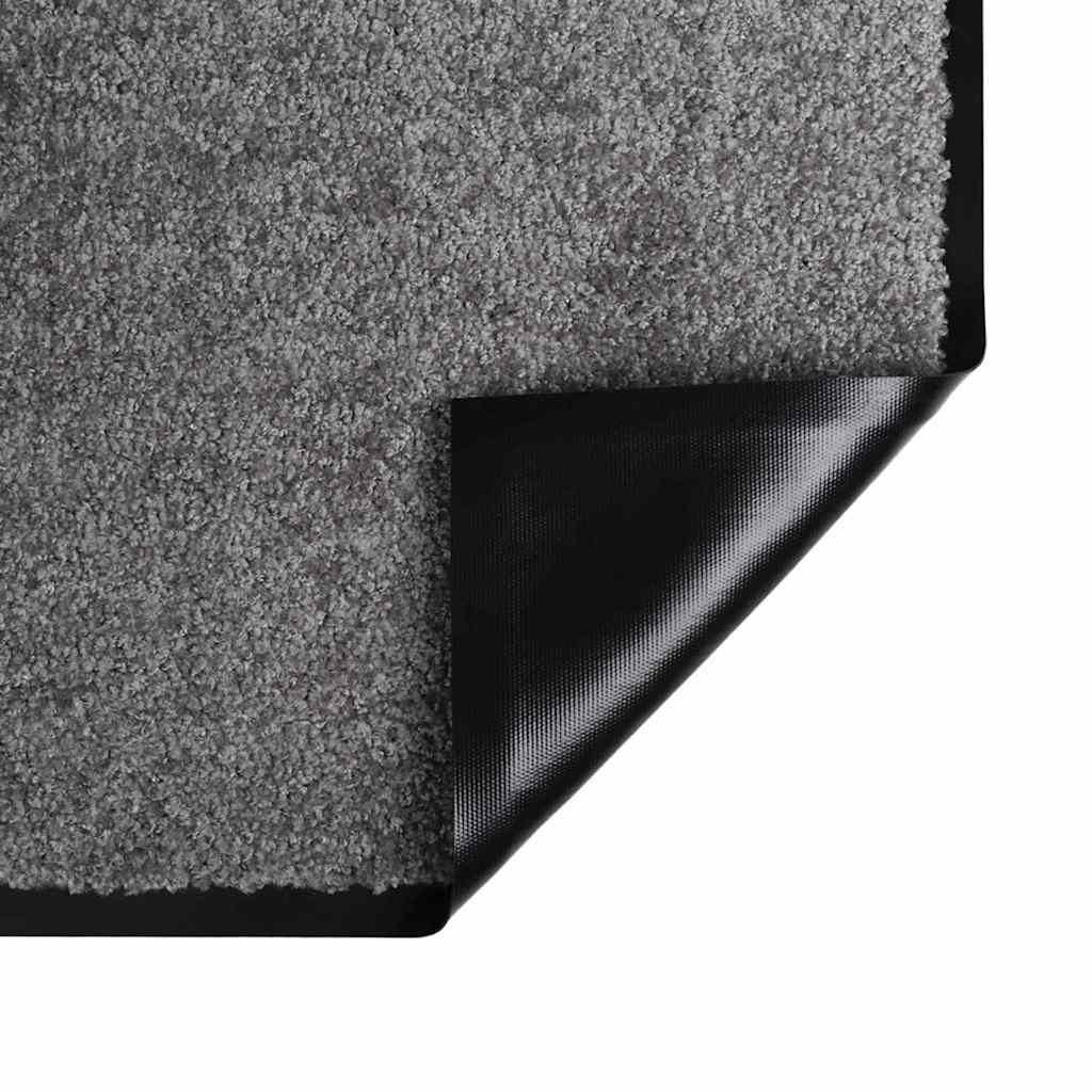 Ajtószőnyeg világosszürke 60 x 40 x 1.2 cm mackófleece