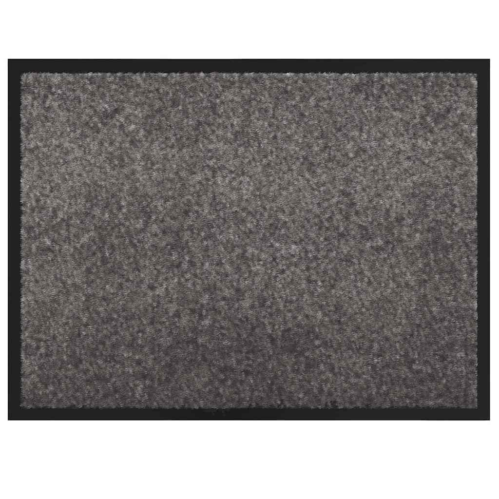 Ajtószőnyeg világosszürke 60 x 40 x 1.2 cm mackófleece