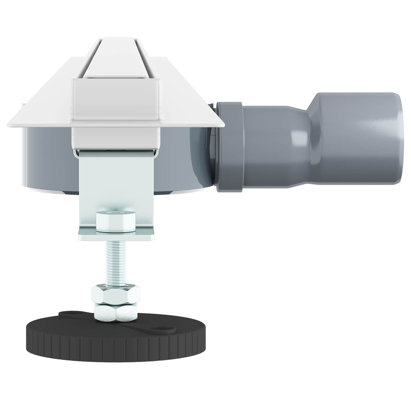 360° zuhany lefolyó vékony modellel ezüst 90 cm