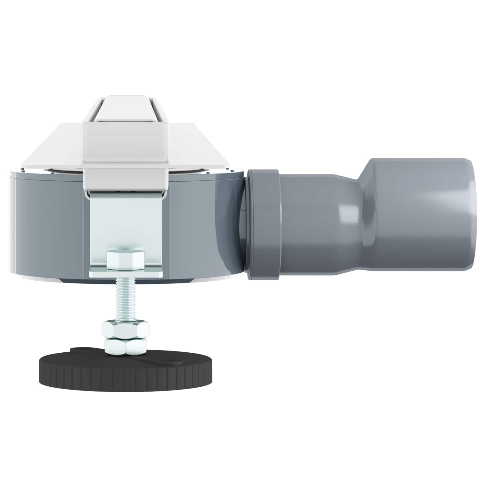 360° zuhany lefolyó vékony modellel ezüst 50 cm