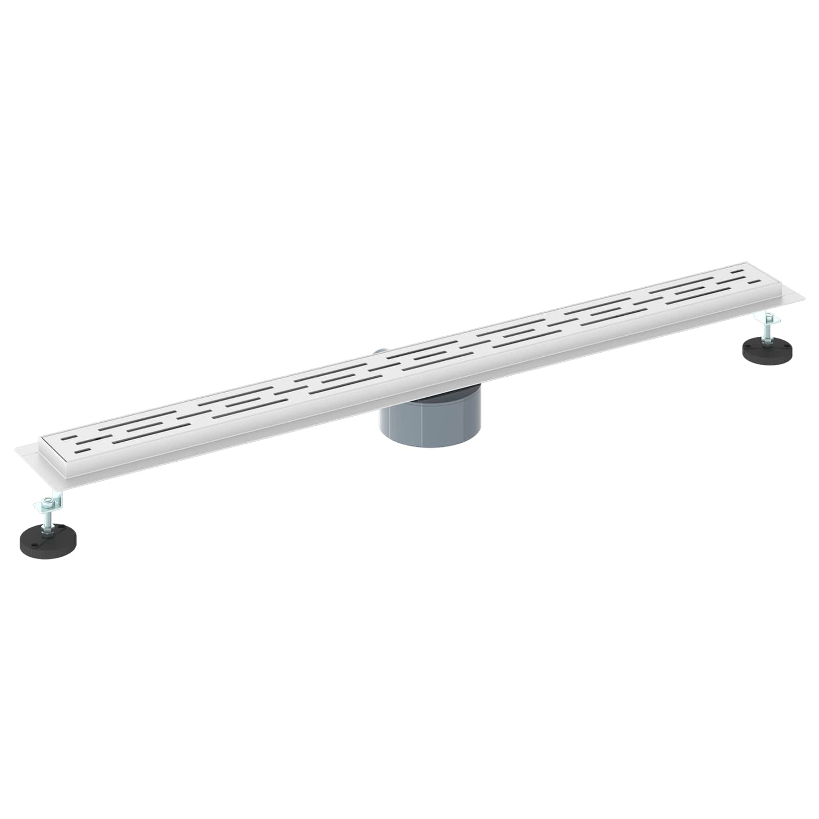 362 fok zuhany lefolyó vonal dizájnnal ezüst 90 cm