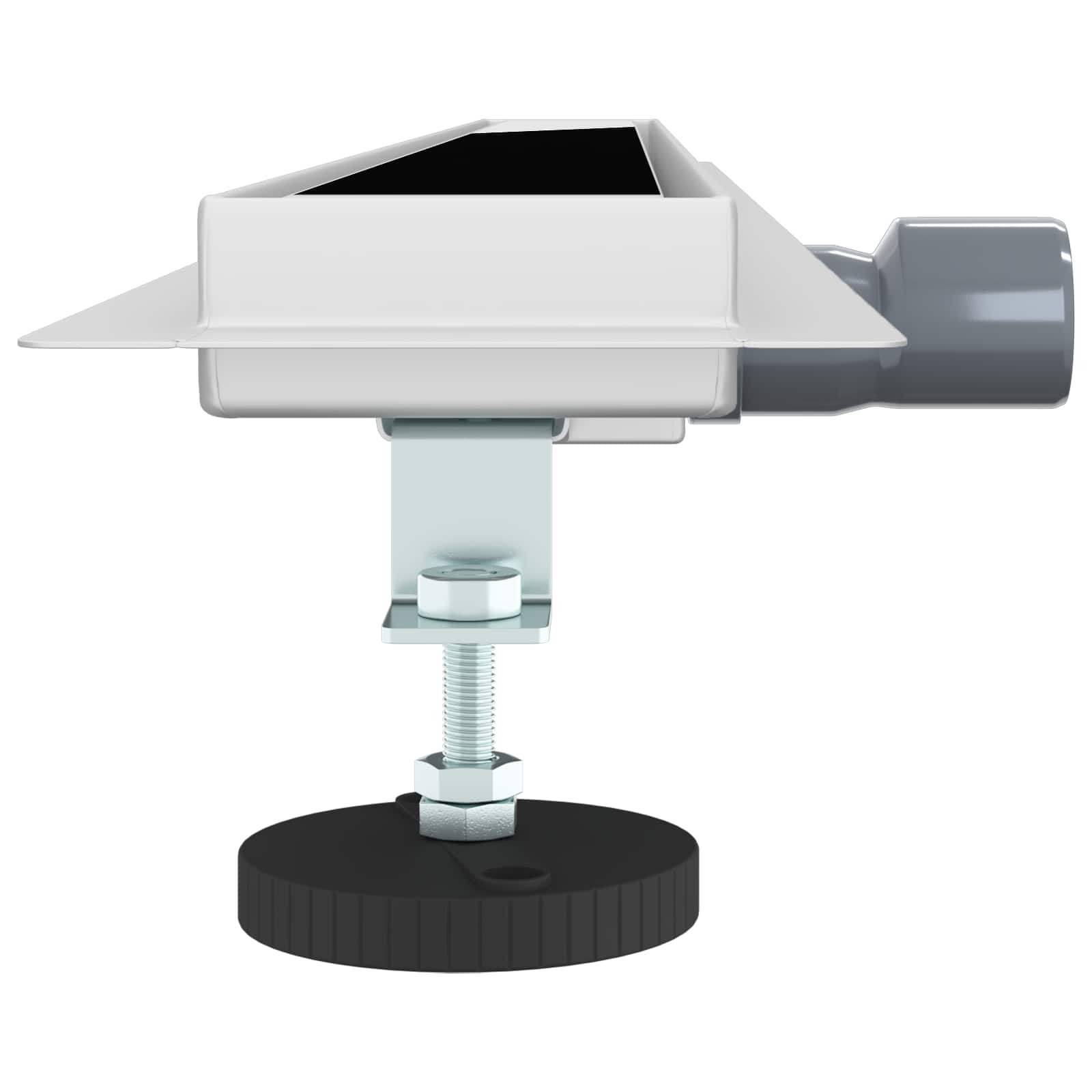 Zuhanylefolyó üvegfedéllel fekete 90 cm rozsdamentes acél 304