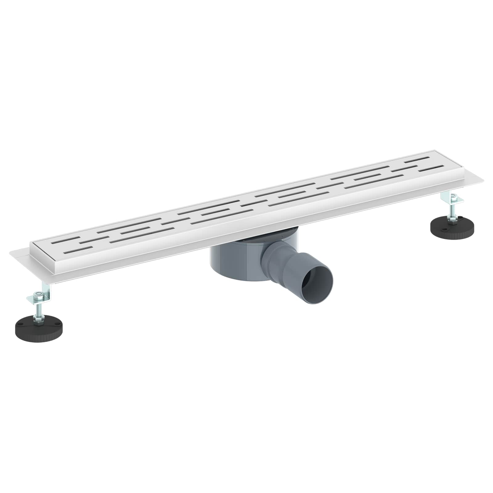 362 fok zuhany lefolyó vonal dizájnnal ezüst 60 cm