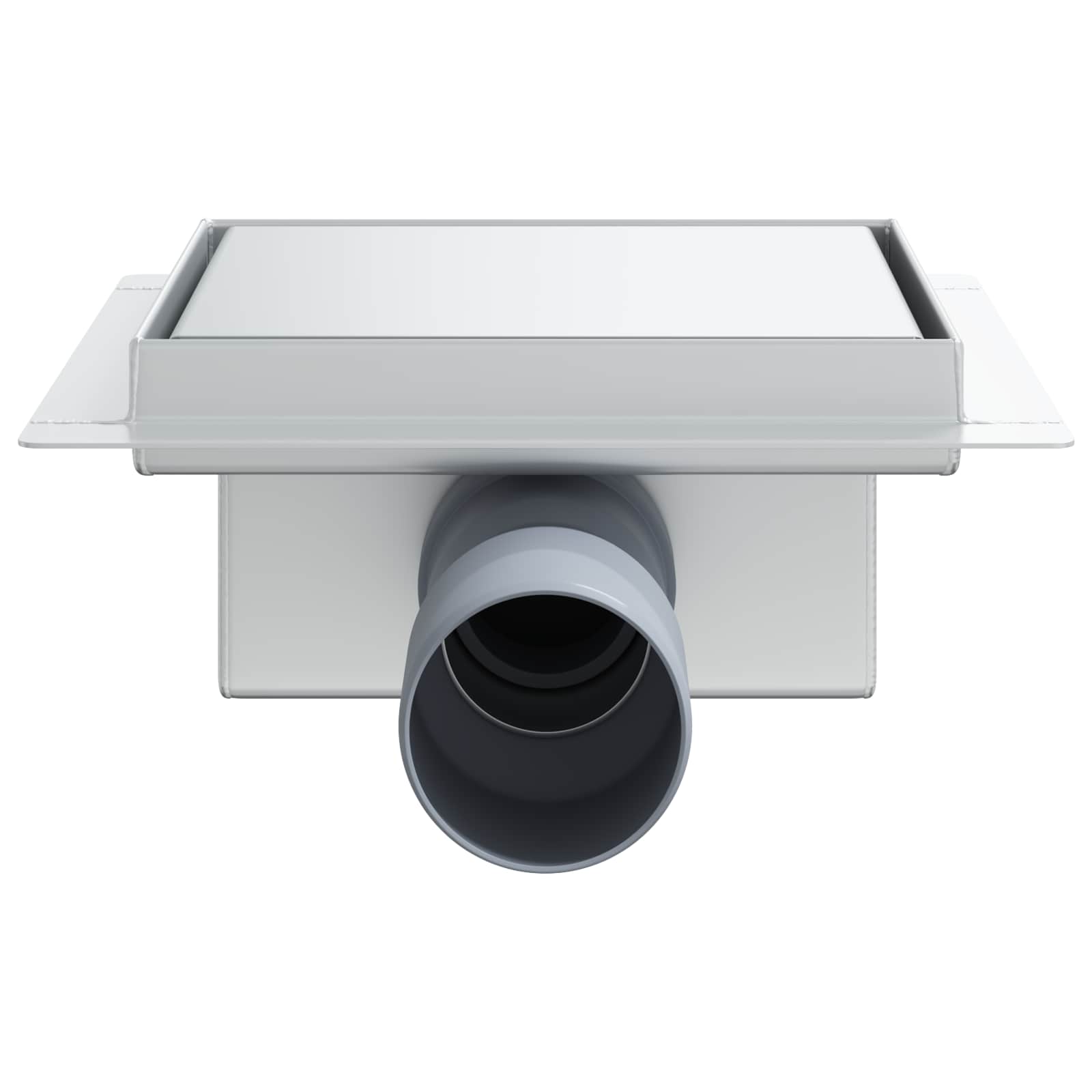 2 az 1-ben zuhanylefolyó ezüst 15 x 15 cm rozsdamentes acél 304