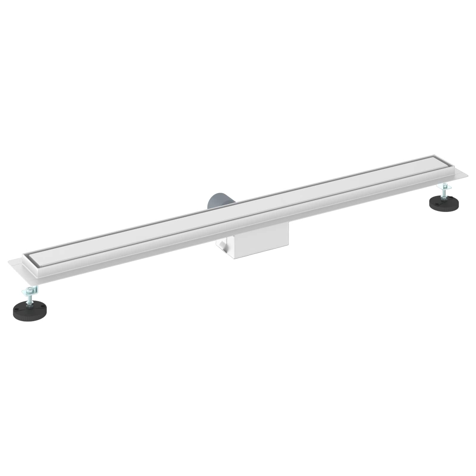 Zuhanylefolyó üvegfedéllel ezüst 90 cm rozsdamentes acél 304