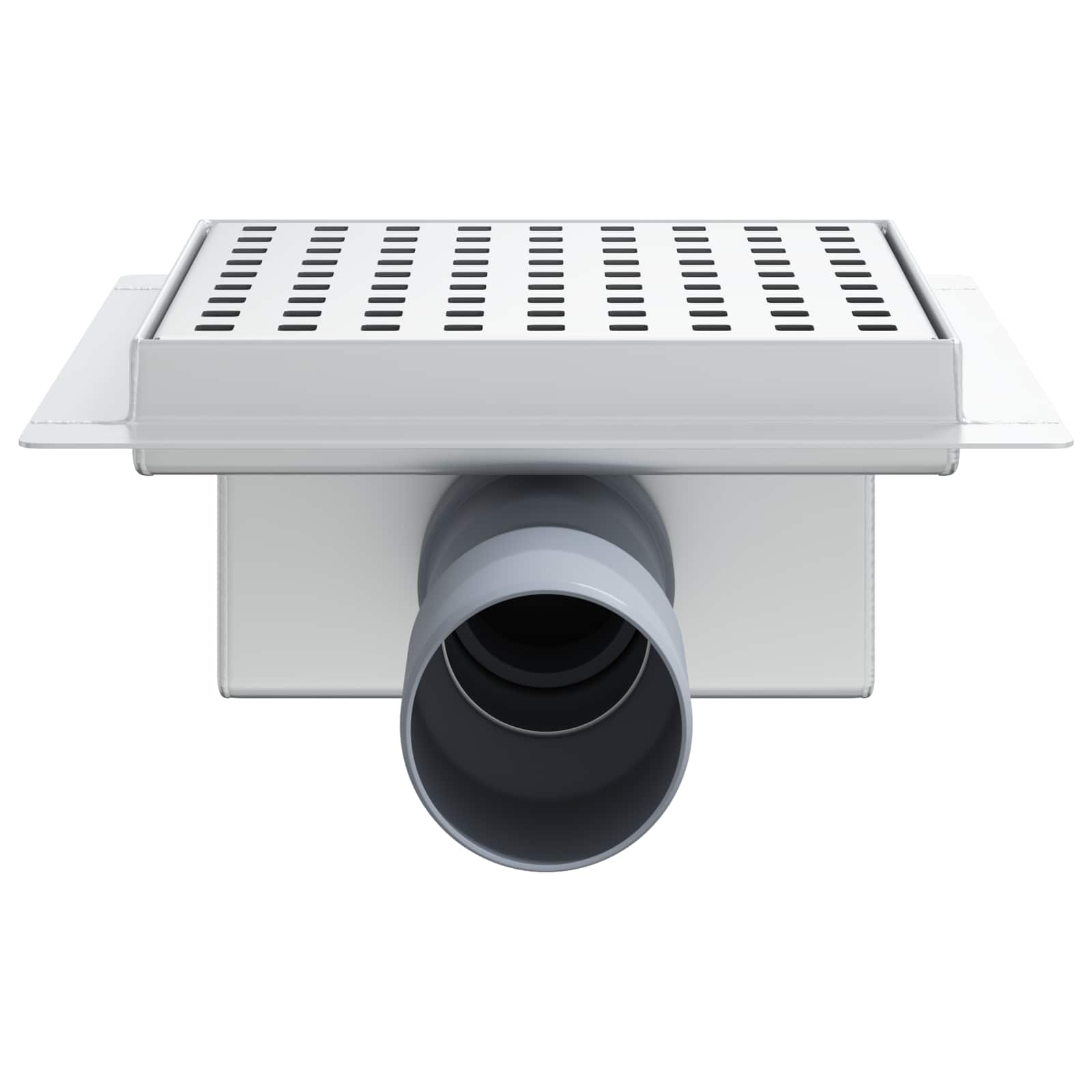 2 az 1-ben zuhanylefolyó ezüst 15 x 15 cm rozsdamentes acél 304