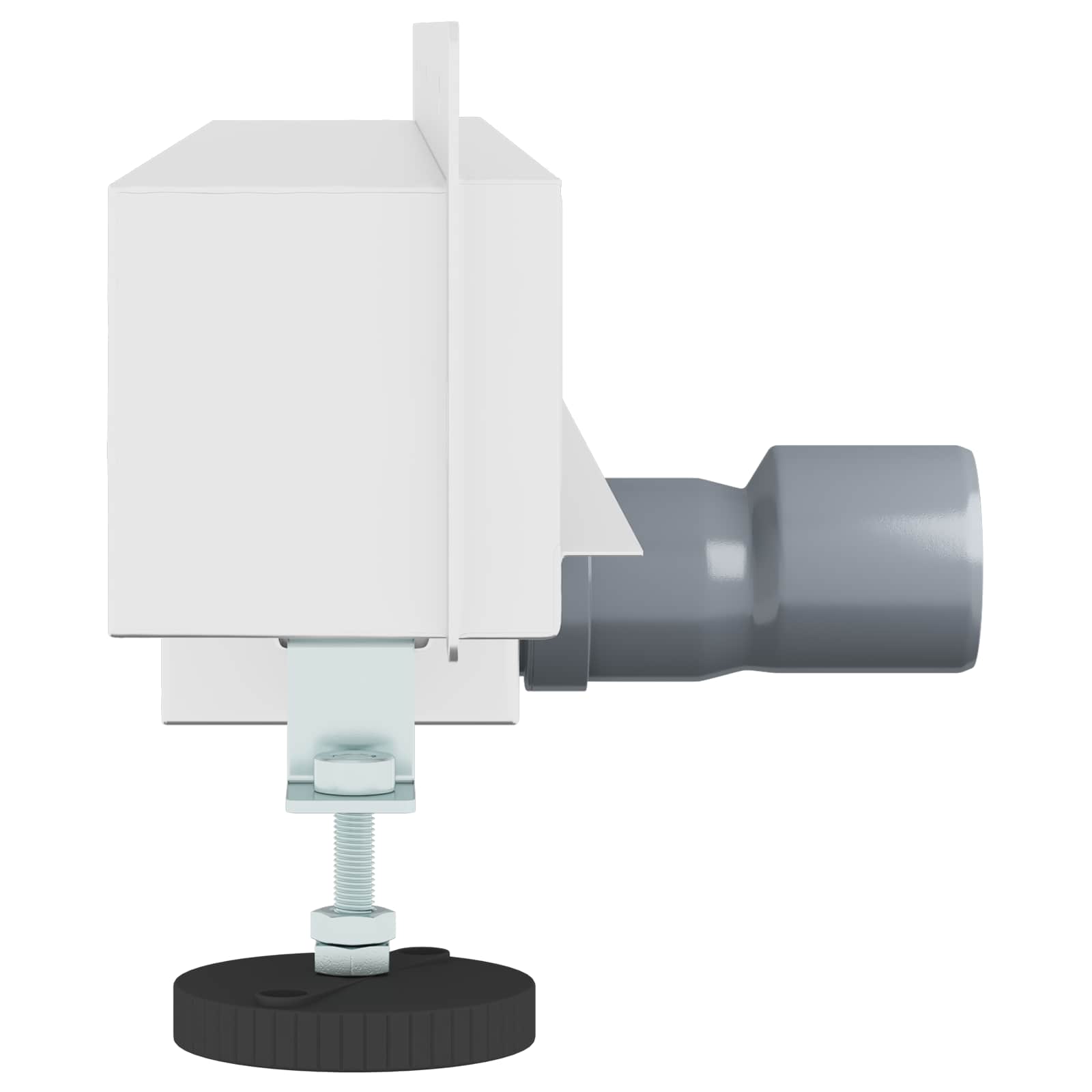 Falon rögzített zuhanylefolyó ezüst 60 cm rozsdamentes acél 304