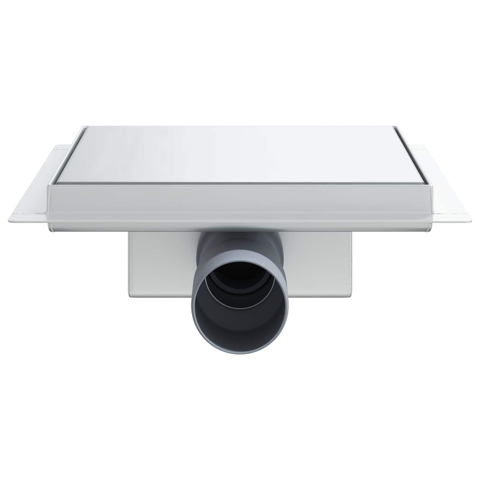 2 az 1-ben zuhanylefolyó ezüst 20 x 20 cm rozsdamentes acél 304