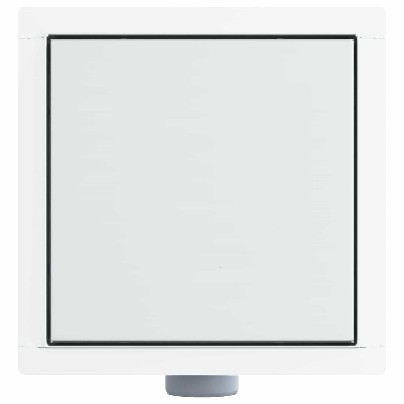 2 az 1-ben zuhanylefolyó ezüst 20 x 20 cm rozsdamentes acél 304