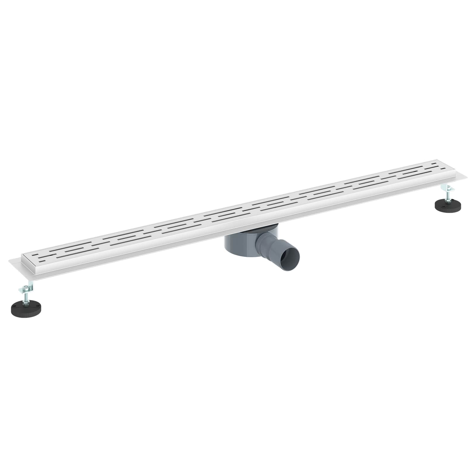 362 fok zuhany lefolyó vonal dizájnnal ezüst 100 cm