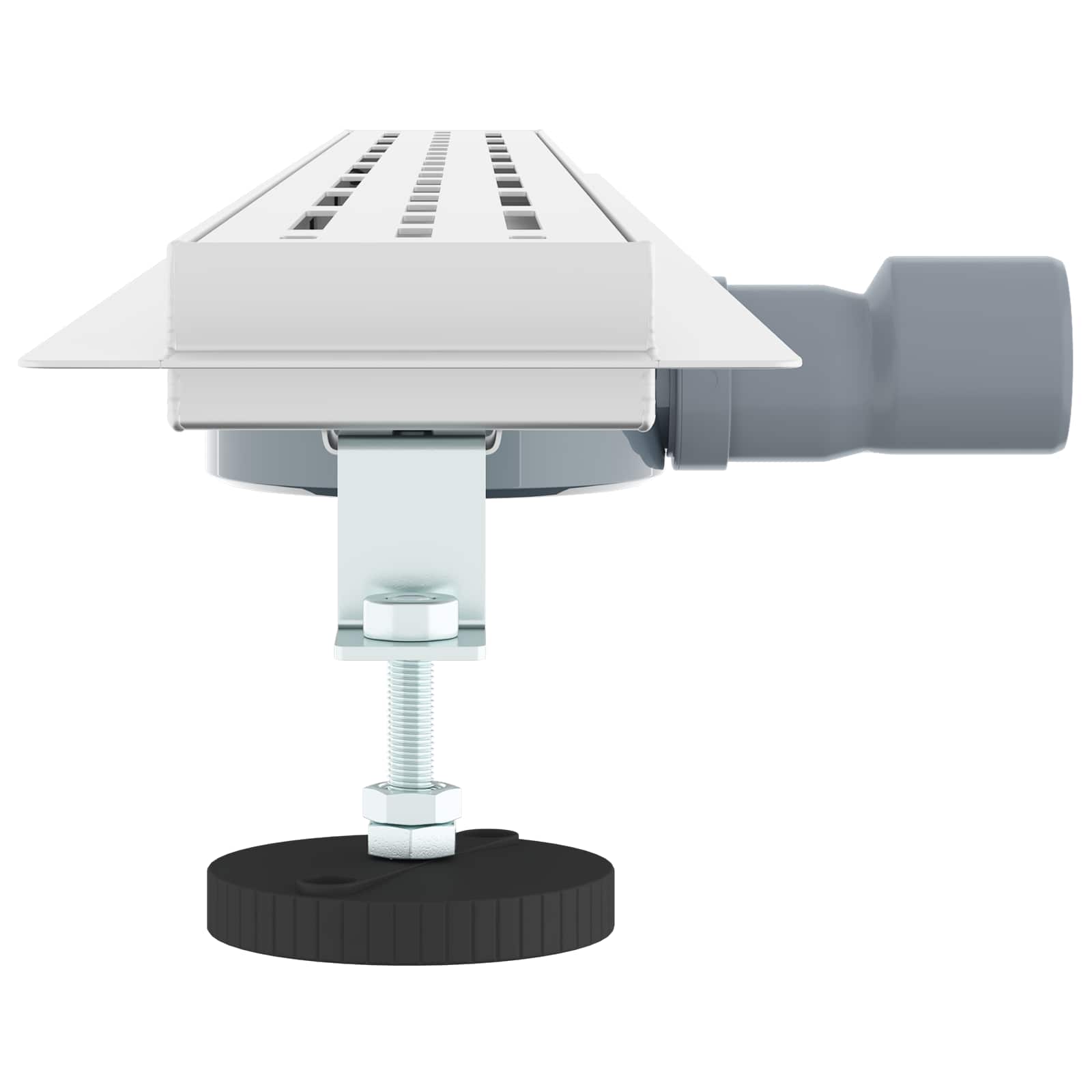 362 fok zuhany lefolyó vonal dizájnnal ezüst 100 cm