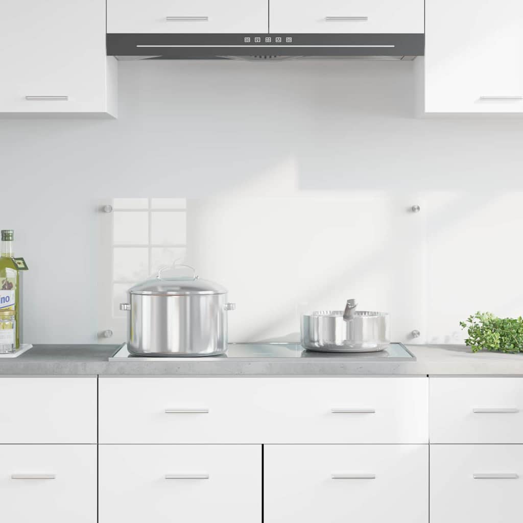 Konyhai splashback átlátszó 90 x 40 x 0.8 cm edzett üveg