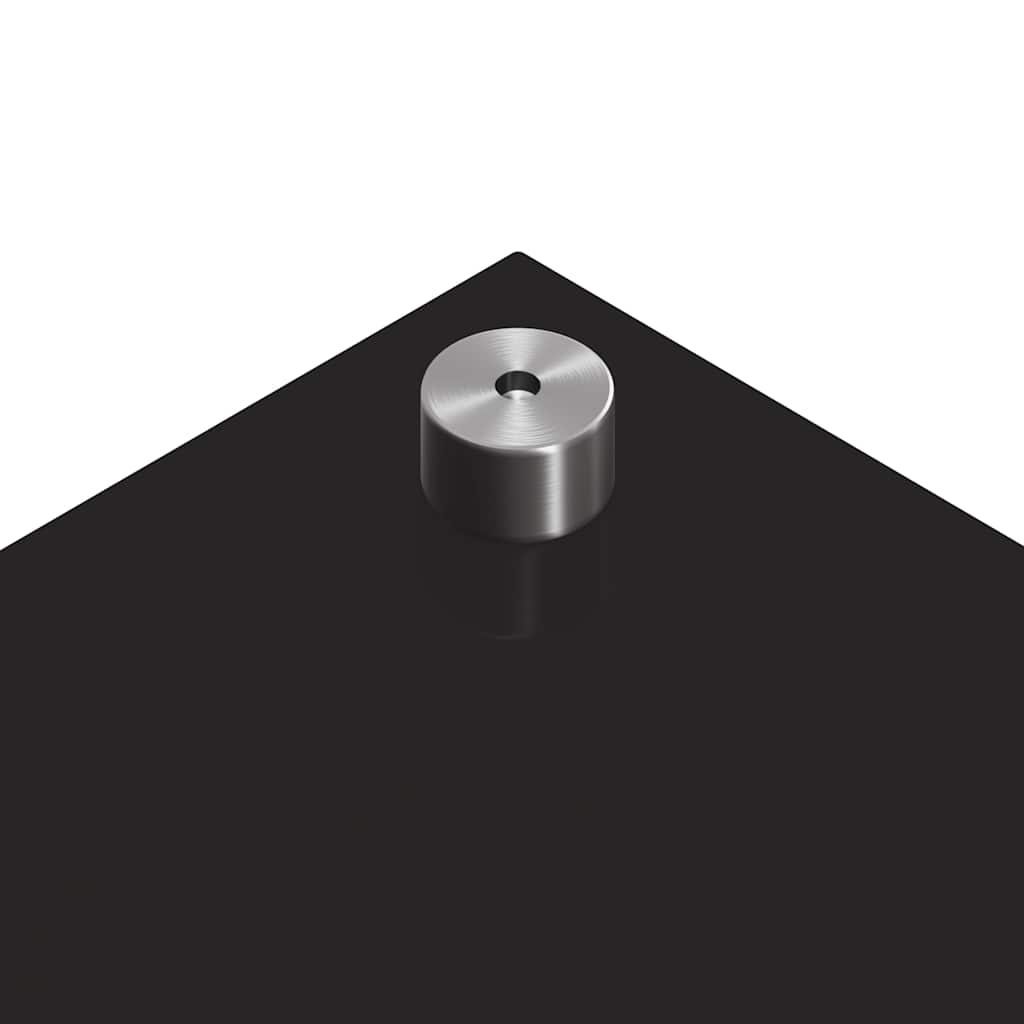 Konyhai splashback fekete 70 x 60 x 0.8 cm edzett üveg