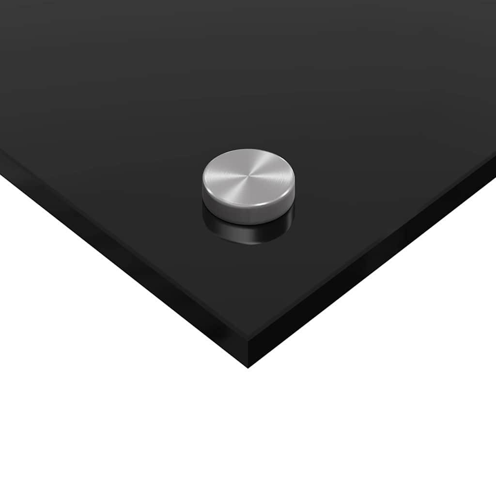 Konyhai splashback fekete 80 x 40 x 0.8 cm edzett üveg