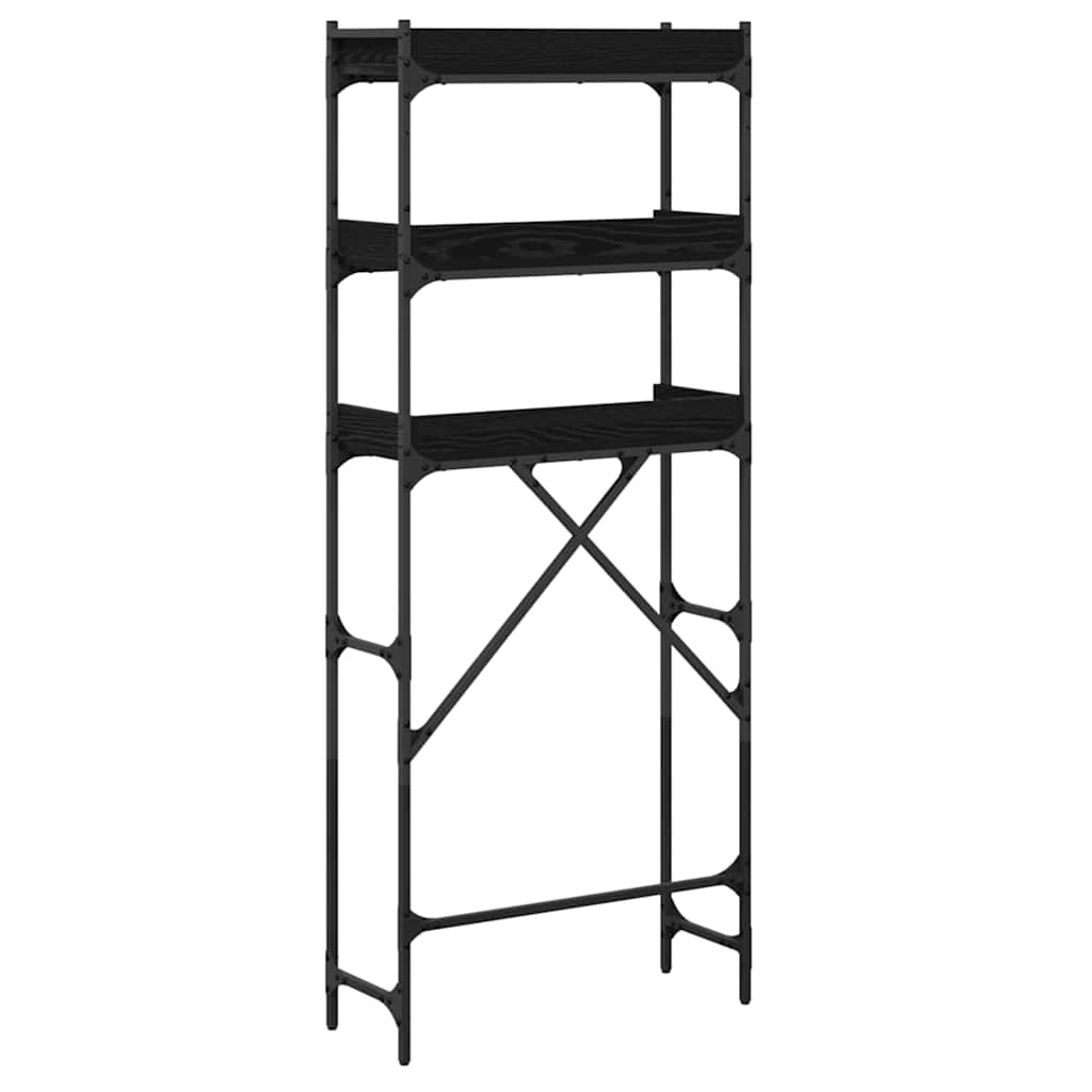 Mosógép polc polcokkal tárolóval 67 x 25 x 163 cm faanyag Mosógép polc polcokkal tárolóval 67 x 25 x 163 cm faanyag