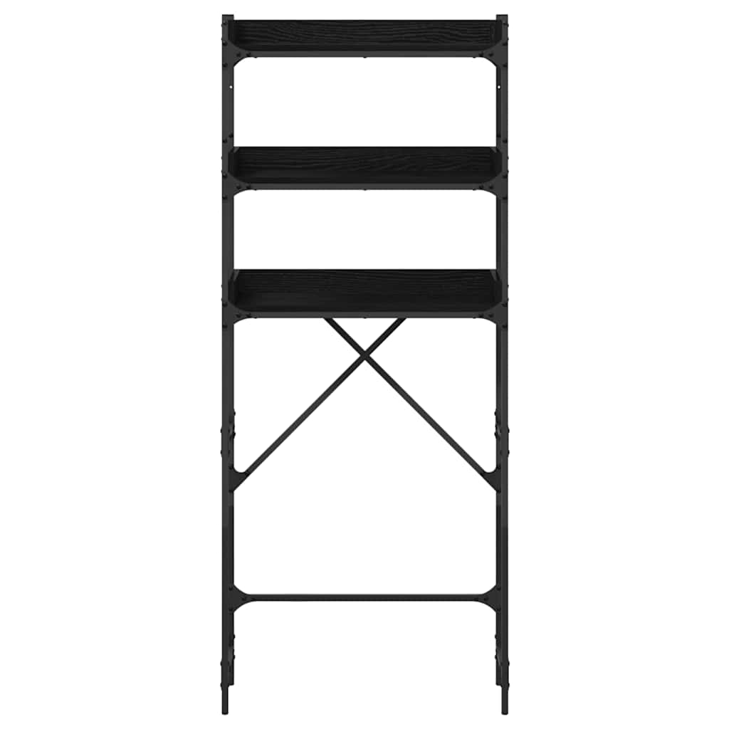 Mosógép polc polcokkal tárolóval 67 x 25 x 163 cm faanyag Mosógép polc polcokkal tárolóval 67 x 25 x 163 cm faanyag