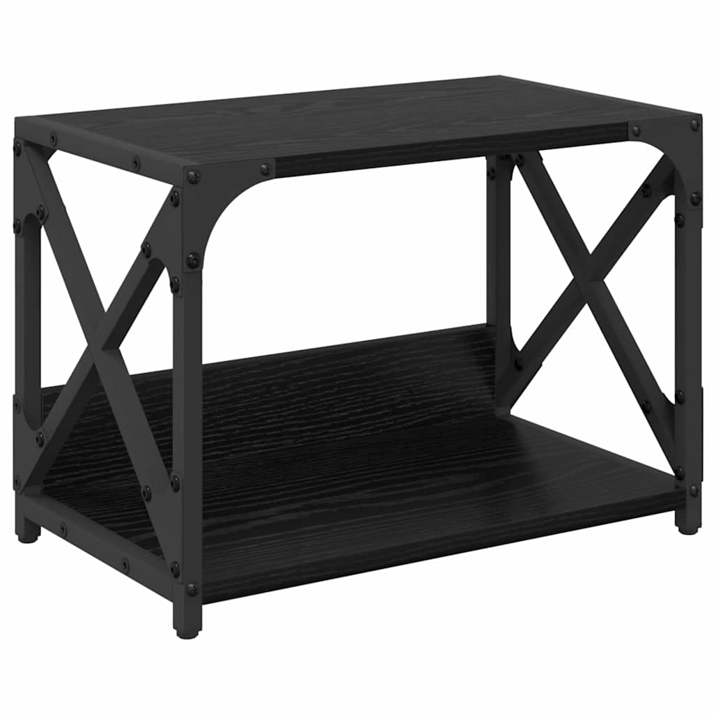Nyomtatóállvány fekete tölgy 44 x 26 x 31.5 cm faanyag