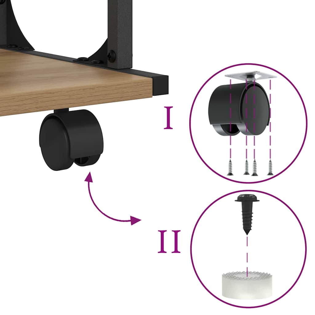 Nyomtatóállvány artisan tölgy 41 x 28 x 33.5 cm faanyag