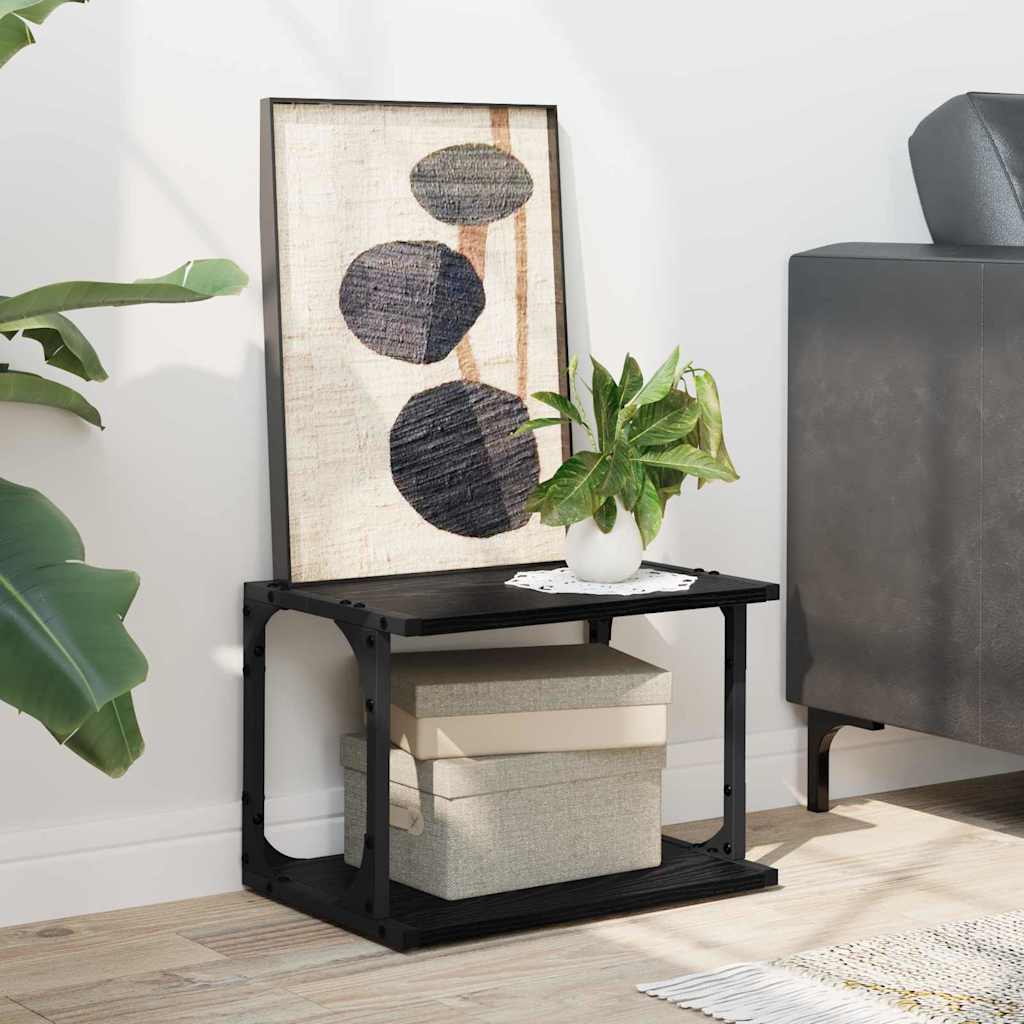 Nyomtatóállvány fekete tölgy 41 x 28 x 33.5 cm faanyag