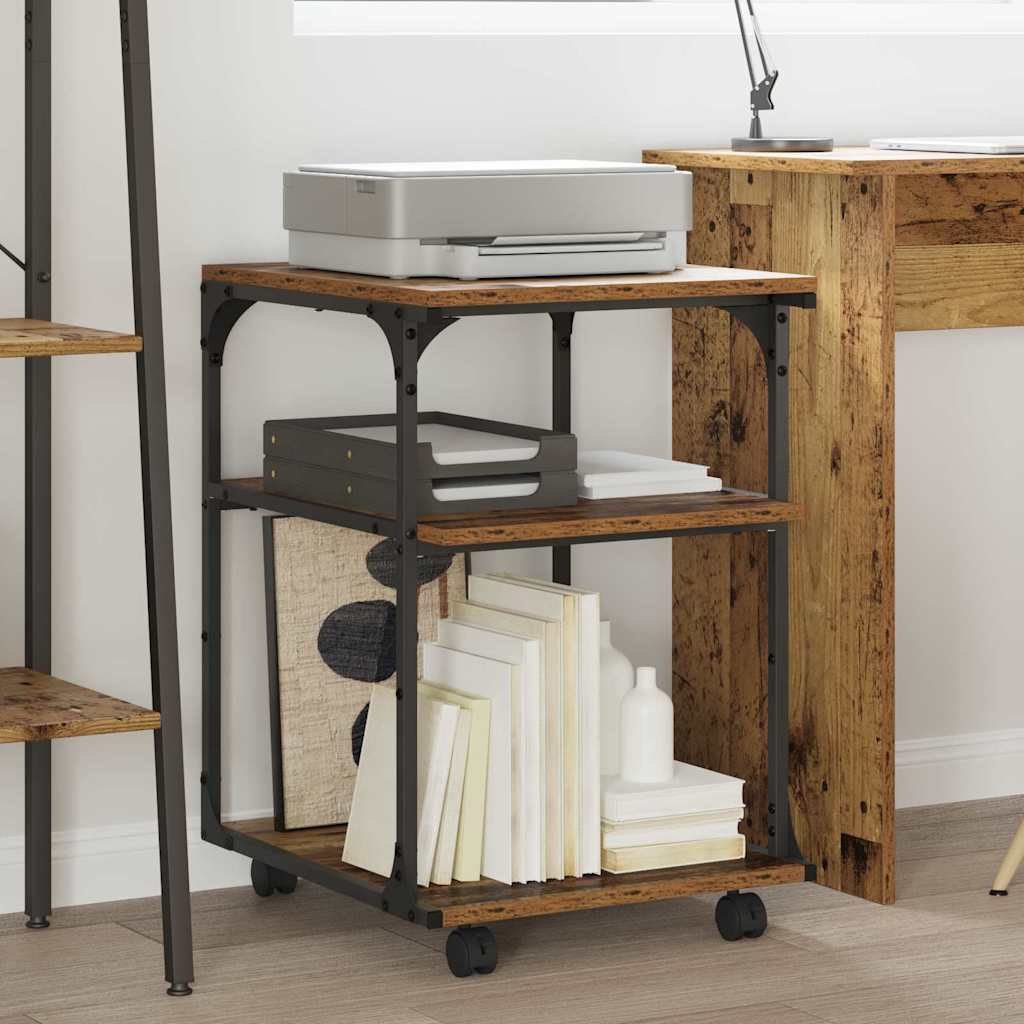 Nyomtatóállvány öreg fa 43 x 48 x 64 cm faanyag