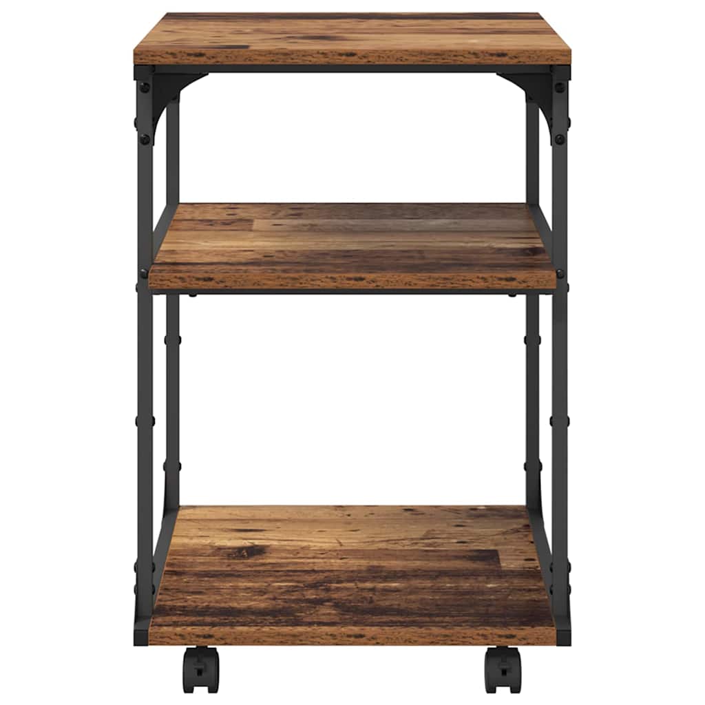 Nyomtatóállvány öreg fa 43 x 48 x 64 cm faanyag