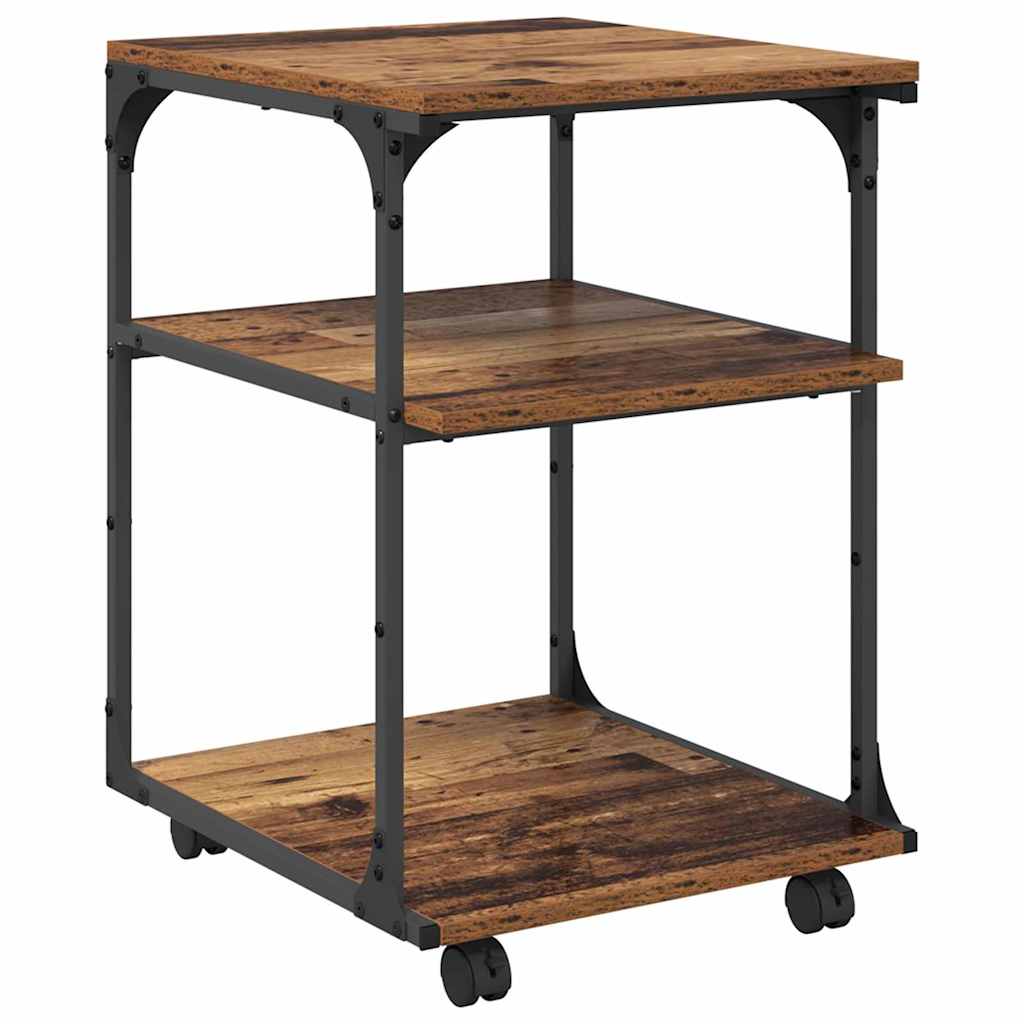 Nyomtatóállvány öreg fa 43 x 48 x 64 cm faanyag