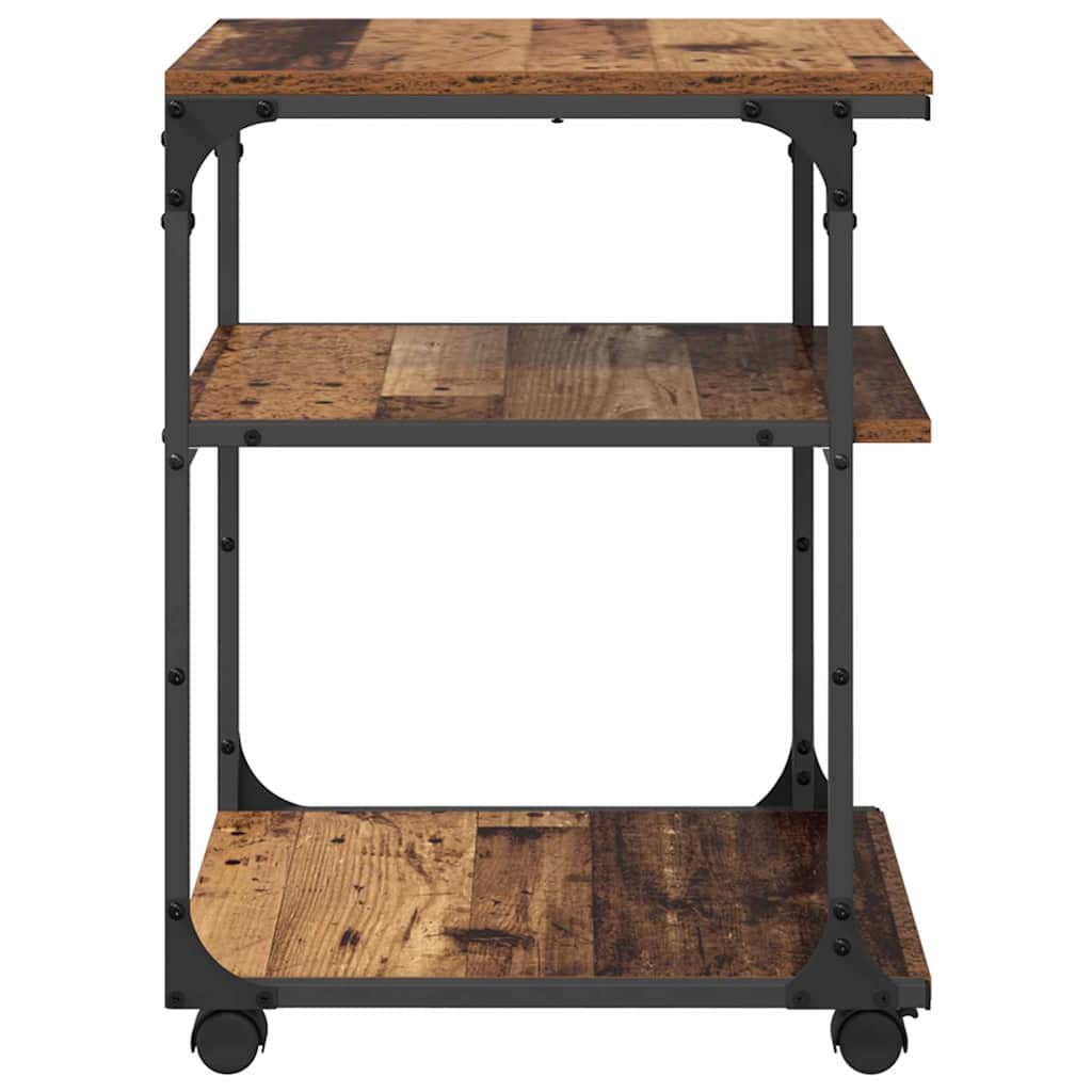 Nyomtatóállvány öreg fa 43 x 48 x 64 cm faanyag