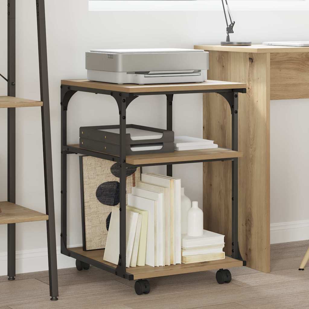 Nyomtatóállvány artisan tölgy 43 x 48 x 64 cm faanyag