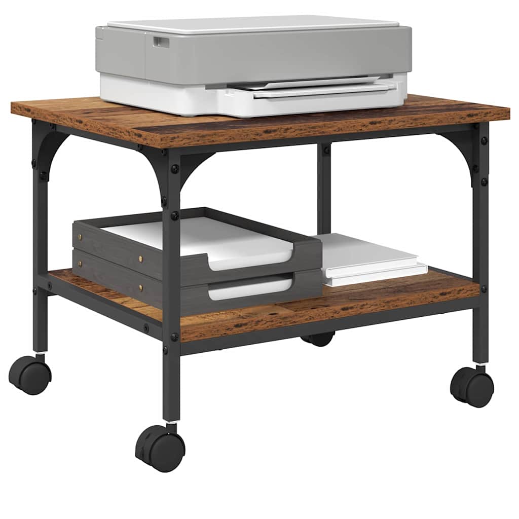 Nyomtatóállvány öreg fa 50 x 40 x 38 cm faanyag