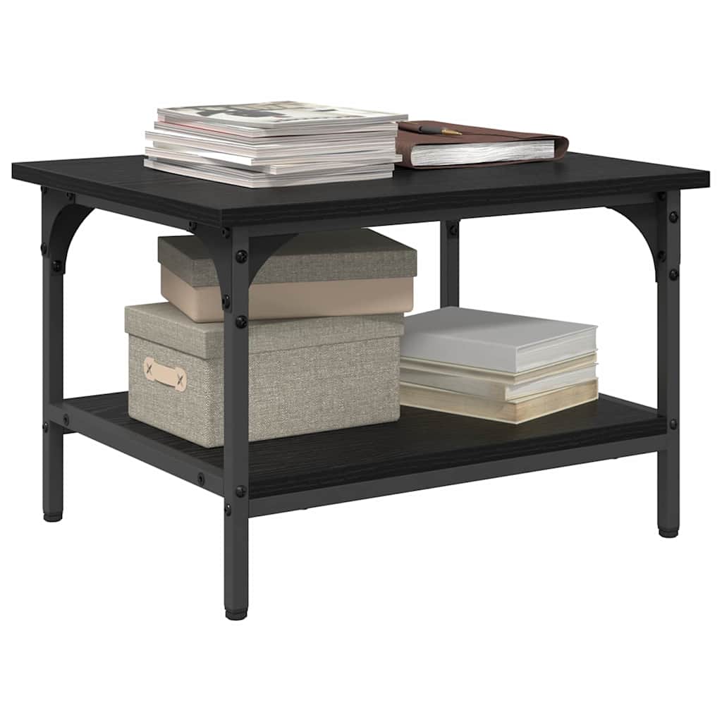 Nyomtatóállvány fekete tölgy 50 x 40 x 38 cm faanyag