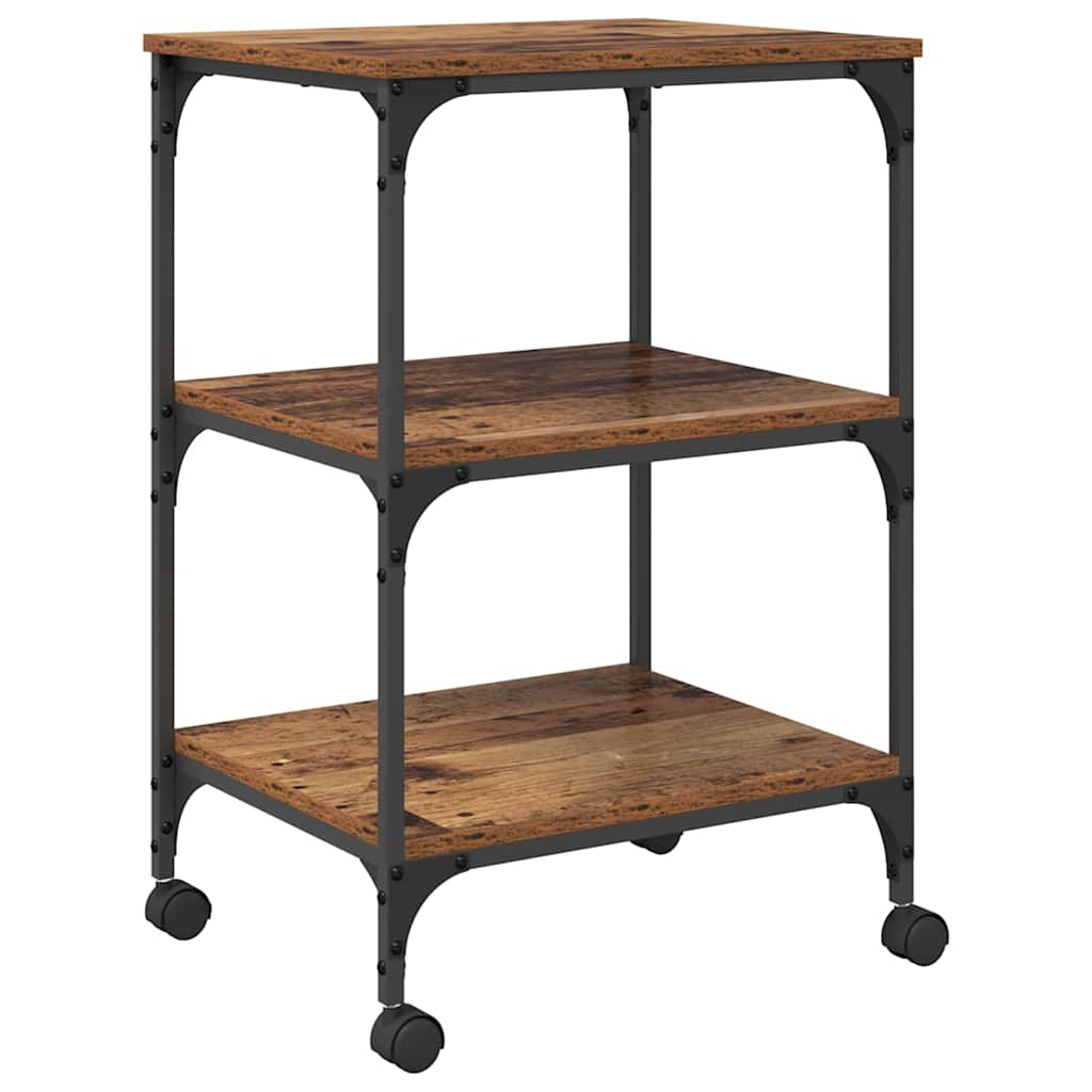 Nyomtatóállvány öreg fa 50 x 41 x 75 cm faanyag